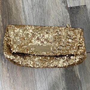 Victoria's Secret Sparkling Gold Clutch